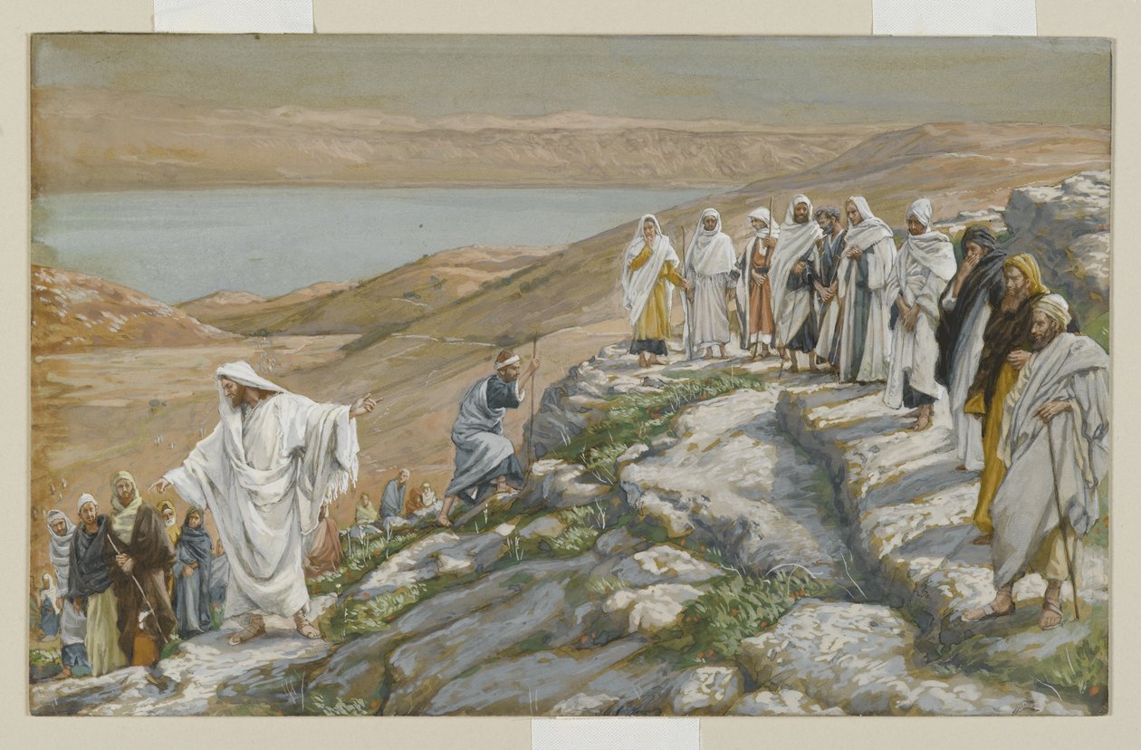 رسم الرسول الاثني عشر ، توضيح من حياة ربنا يسوع المسيح (مرحاض فوق الجرافيت على الورق) بواسطة جيمس جاك جوزيف تيسو