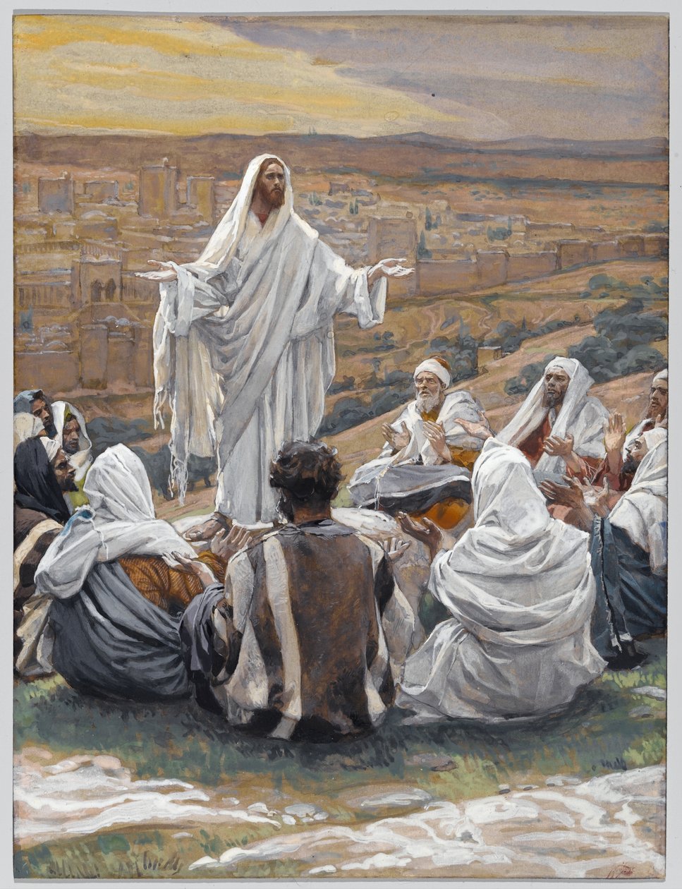 Pater Noster - صلاة اللوردات ، توضيح لحياة المسيح ، c.1886-94 (مرحاض وغواش على ورق مقوى) بواسطة جيمس جاك جوزيف تيسو