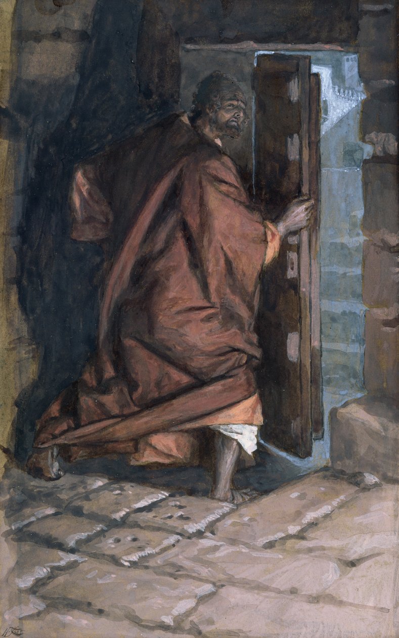 رحيل يهوذا ، رسم توضيحي لحياة المسيح ، c.1884-96 (مرحاض وغواش على ورق مقوى) بواسطة جيمس جاك جوزيف تيسو