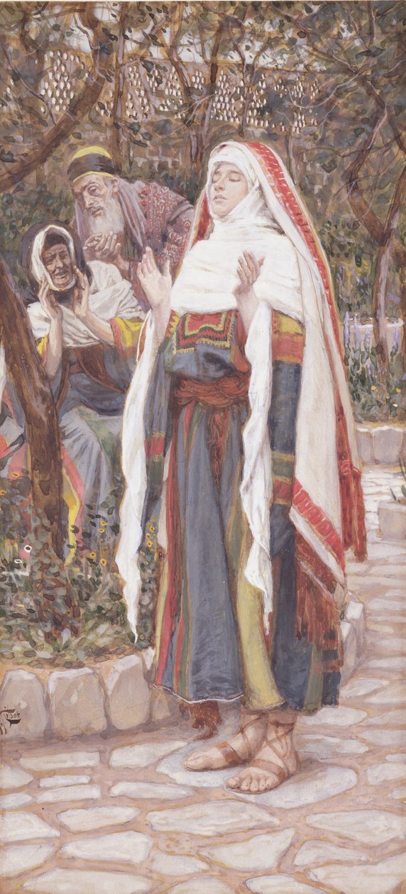 The Magnificat ، توضيح لحياة المسيح ، c.1886-94 (الغواش على ورق مقوى) بواسطة جيمس جاك جوزيف تيسو
