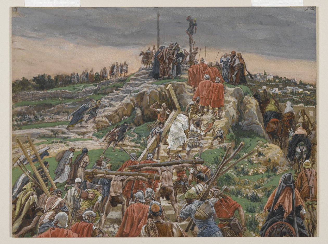 الموكب يقترب من الجلجثة ، توضيح من حياة ربنا يسوع المسيح ، 1886-1894 (مرحاض فوق الجرافيت على الورق) بواسطة جيمس جاك جوزيف تيسو