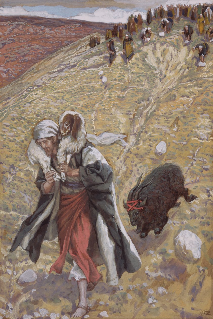 كبش الفداء ، توضيح لحياة المسيح ، c.1886-94 (مرحاض وغواش على ورق مقوى) بواسطة جيمس جاك جوزيف تيسو