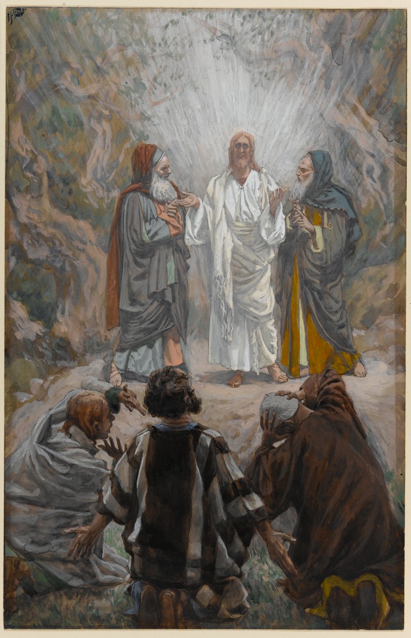 التجلي ، رسم توضيحي لحياة المسيح ، c.1886-94 (مرحاض وغواش على ورق مقوى) بواسطة جيمس جاك جوزيف تيسو