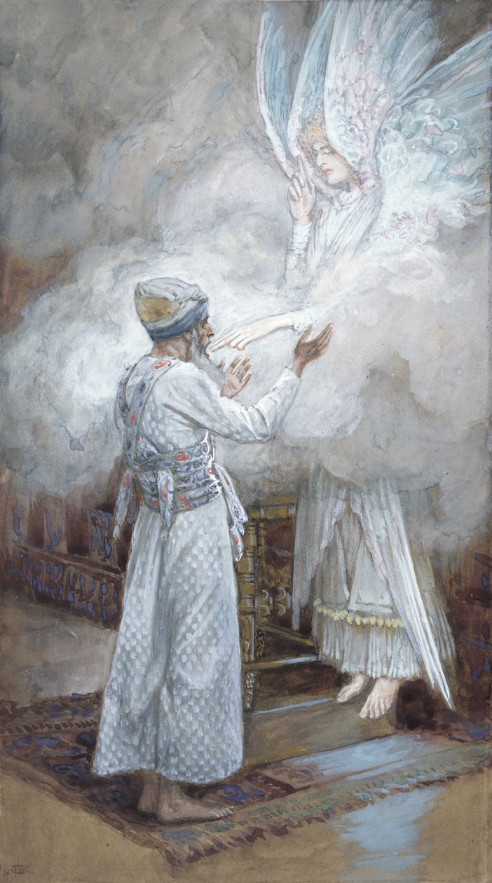 رؤية زكريا ، رسم توضيحي لحياة المسيح ، c.1886-94 (مرحاض وغواش على ورق مقوى) بواسطة جيمس جاك جوزيف تيسو