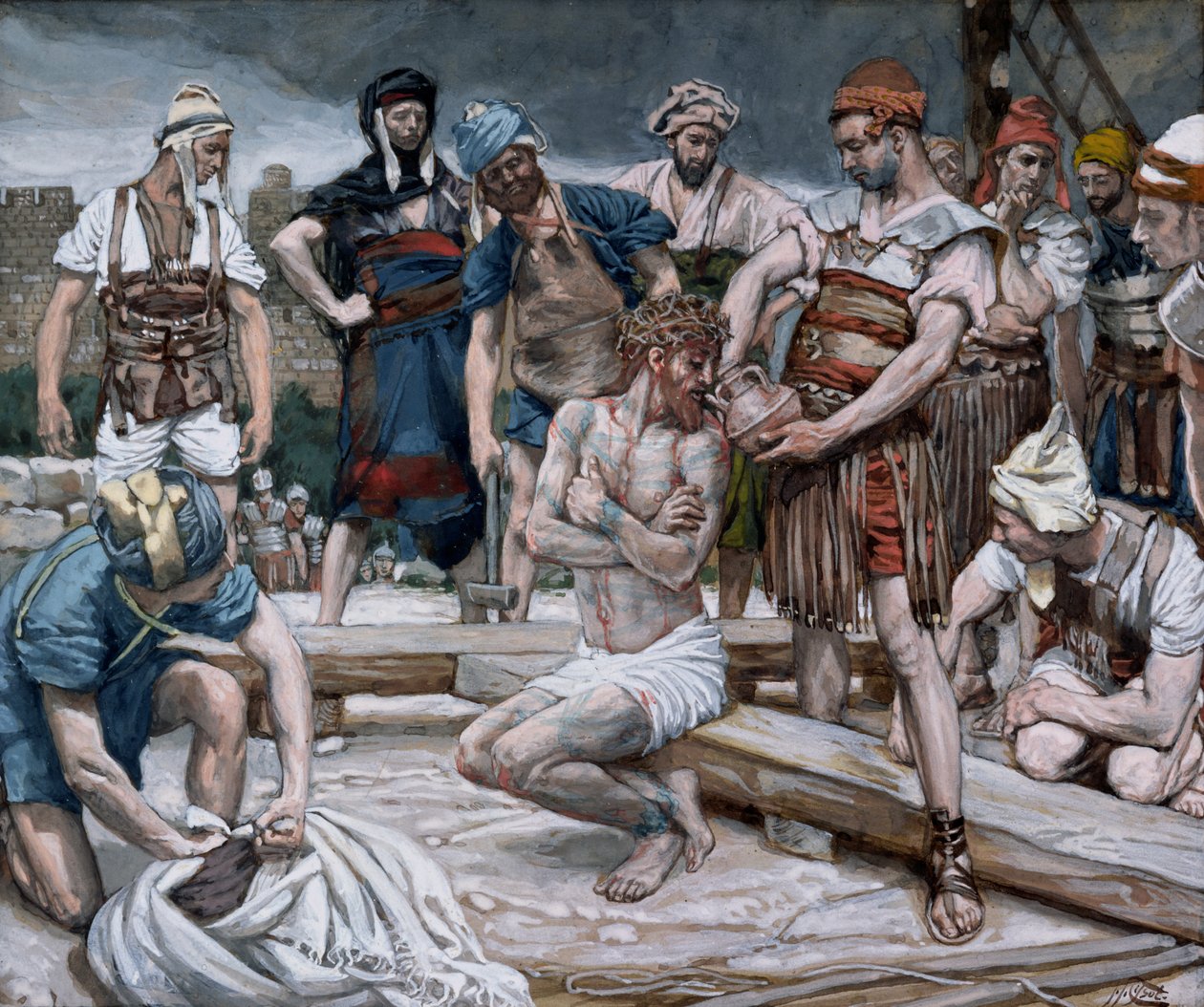 النبيذ الممزوج بالمر ، توضيح لحياة المسيح ، c.1884-96 (مرحاض وغواش على ورق مقوى) بواسطة جيمس جاك جوزيف تيسو