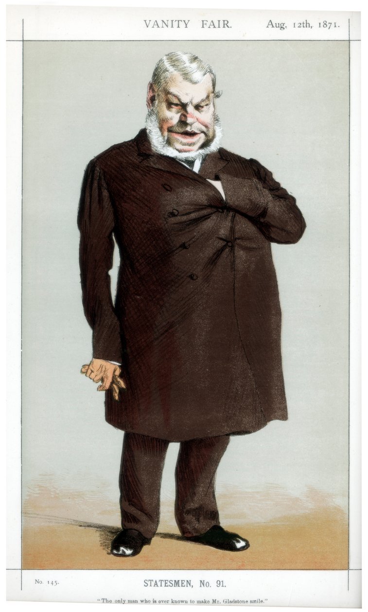 الرجل الوحيد المعروف على الإطلاق أنه يجعل السيد غلادستون يبتسم ، 1871 بواسطة جيمس جاك جوزيف تيسو
