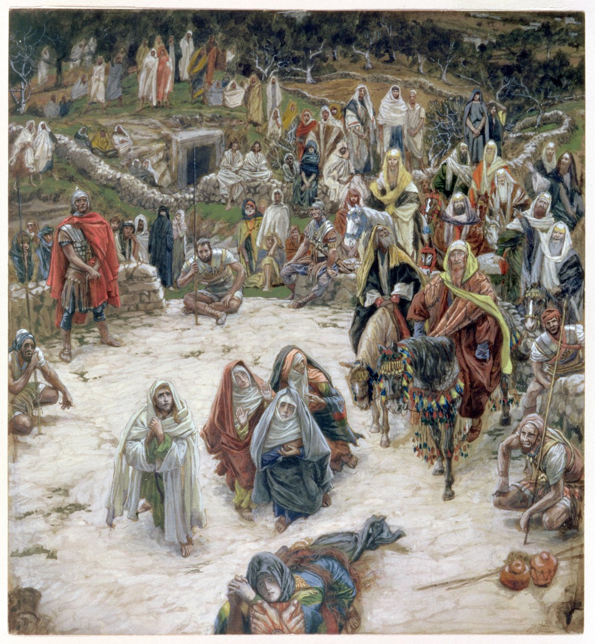 ما رآه المسيح من الصليب ، توضيح لحياة المسيح ، c.1886-96 (غواش على ورق مقوى) بواسطة جيمس جاك جوزيف تيسو