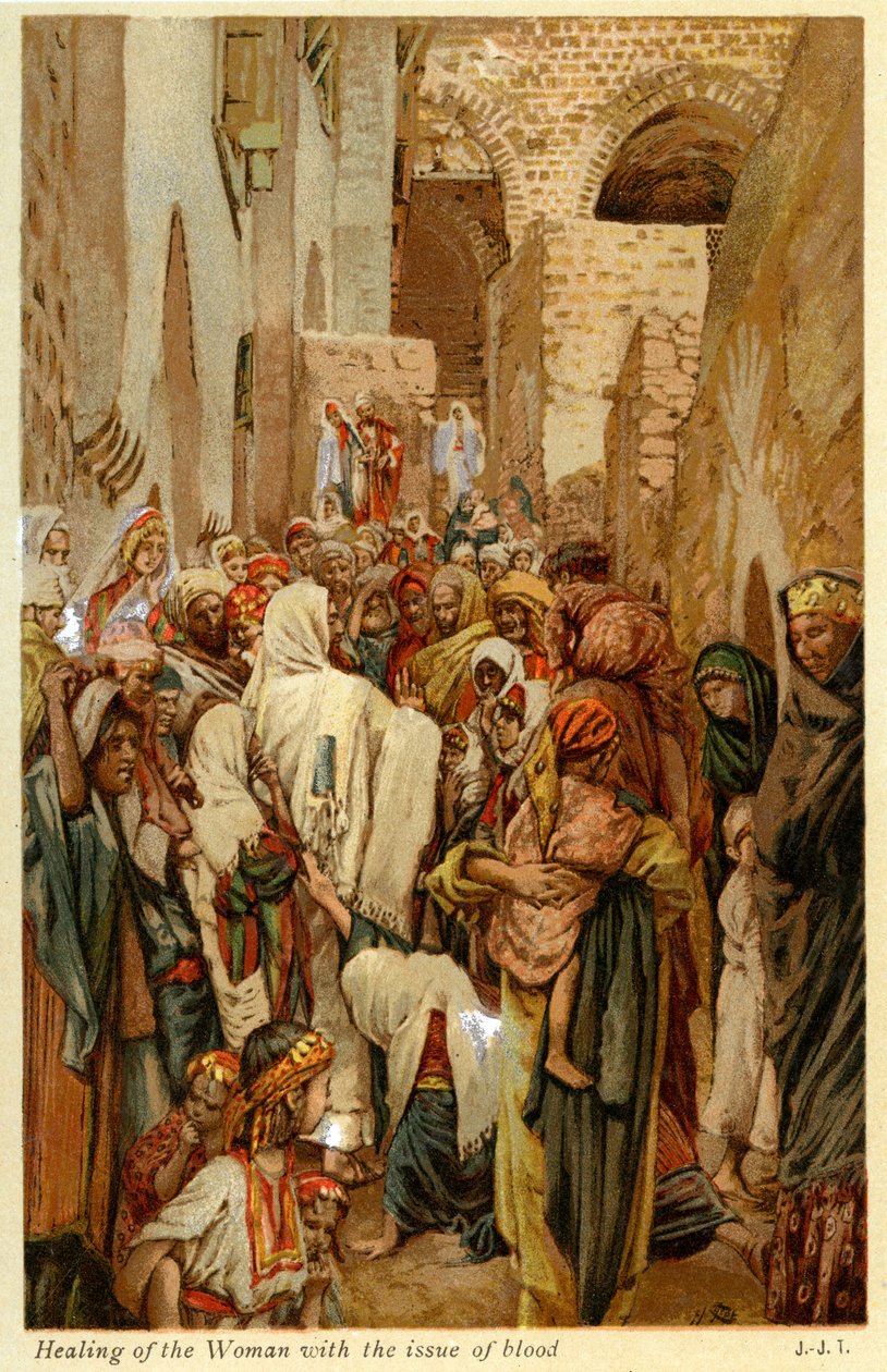شفاء المرأة بقضية الدم - الكتاب المقدس بواسطة جيمس جاك جوزيف بعد تيسو