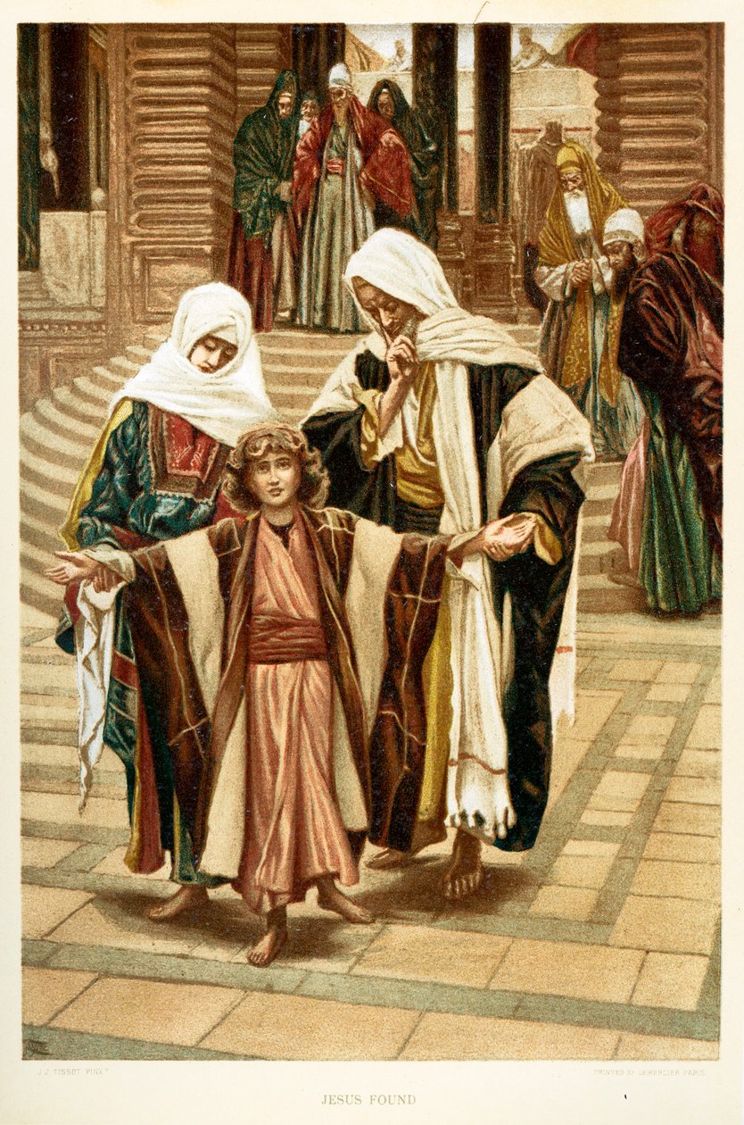 العثور على يسوع ، القديس لوقا - الفصل 2 - الكتاب المقدس بواسطة جيمس جاك جوزيف بعد تيسو