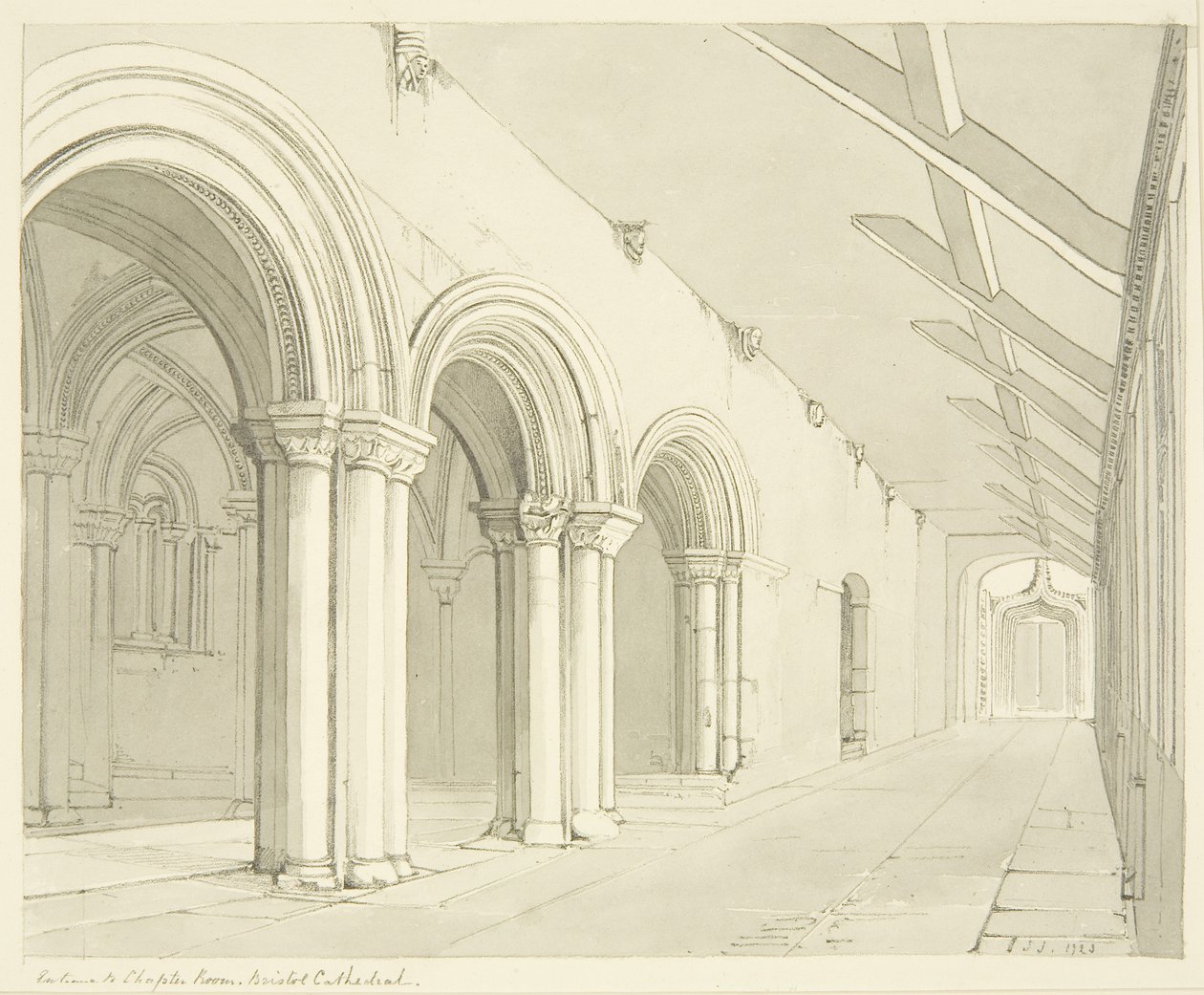 Entrance to the Chapter Room of Bristol Cathedral بواسطة جيمس جونسون