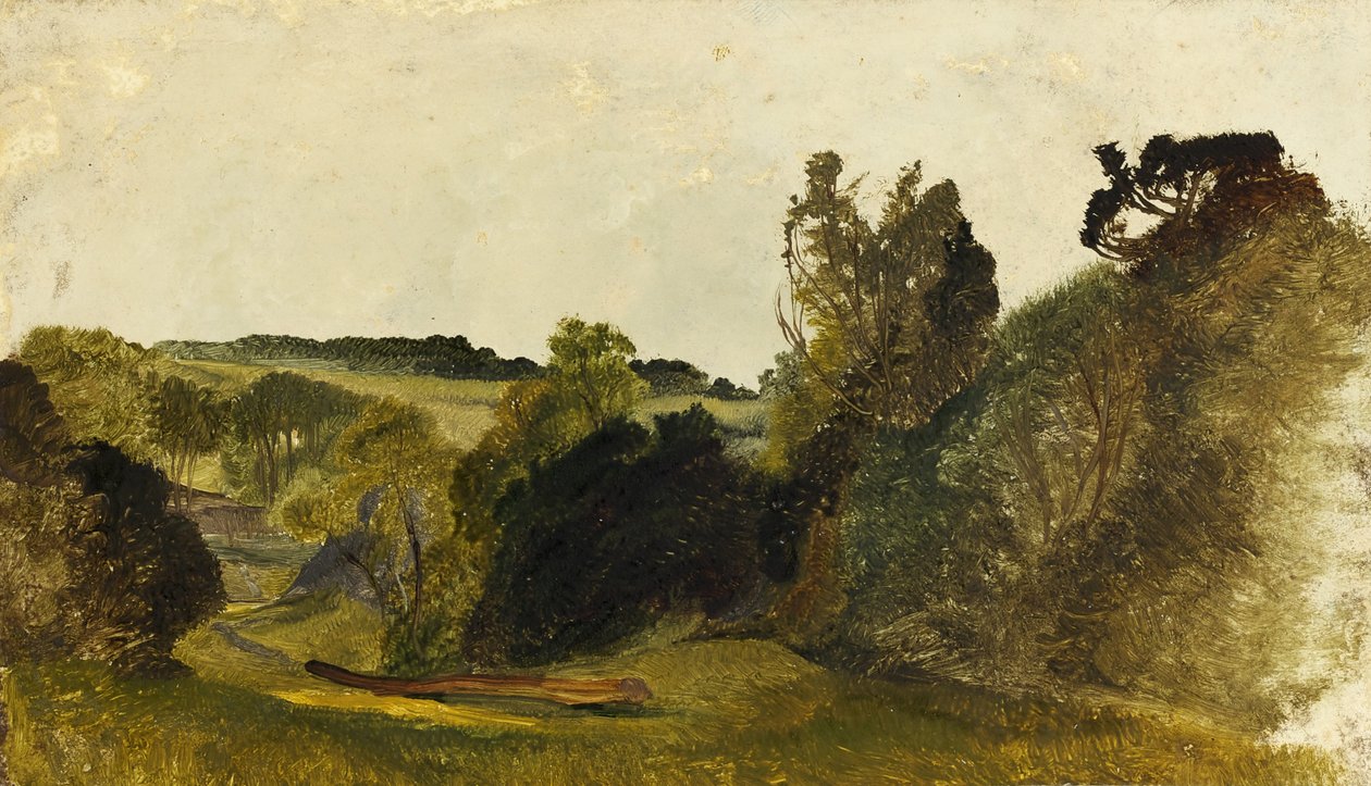 Leigh Wood (oil on card) بواسطة جيمس جونسون