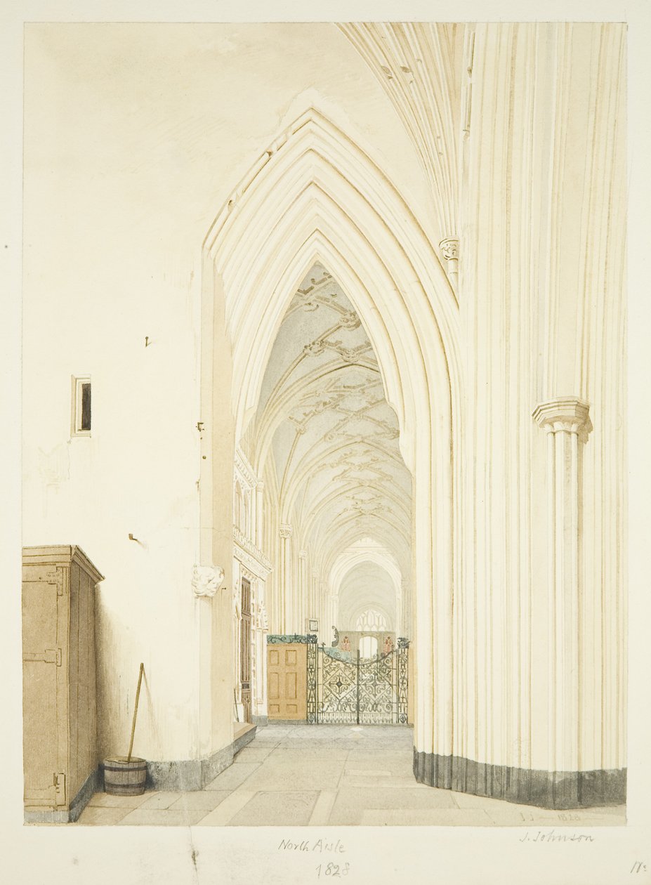 North Aisle of St Mary Redcliffe, looking East بواسطة جيمس جونسون