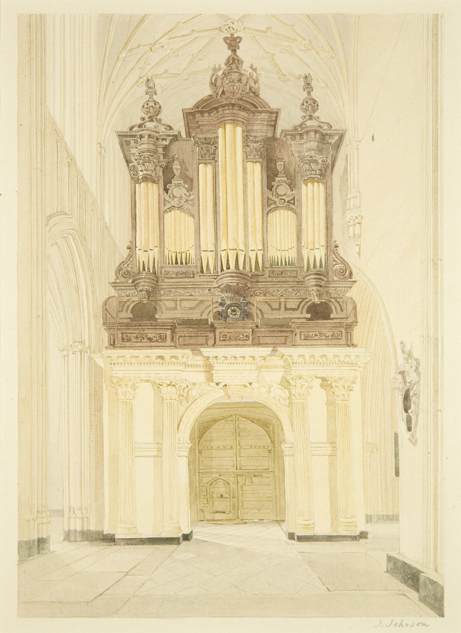 Organ and Organ Loft of St Mary Redcliffe بواسطة جيمس جونسون