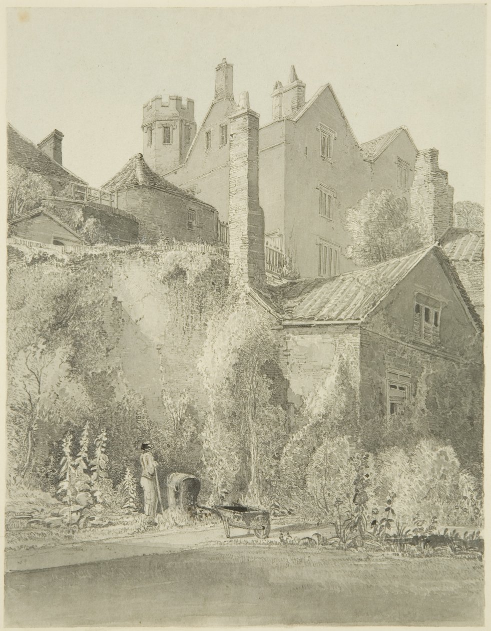 The White Lodge ، شوهد من مدرسة جاردن أوف ذا سيتي (مستشفى الملكة إليزابيث) في سانت بارثولوميو في شارع كريسماس بواسطة جيمس جونسون