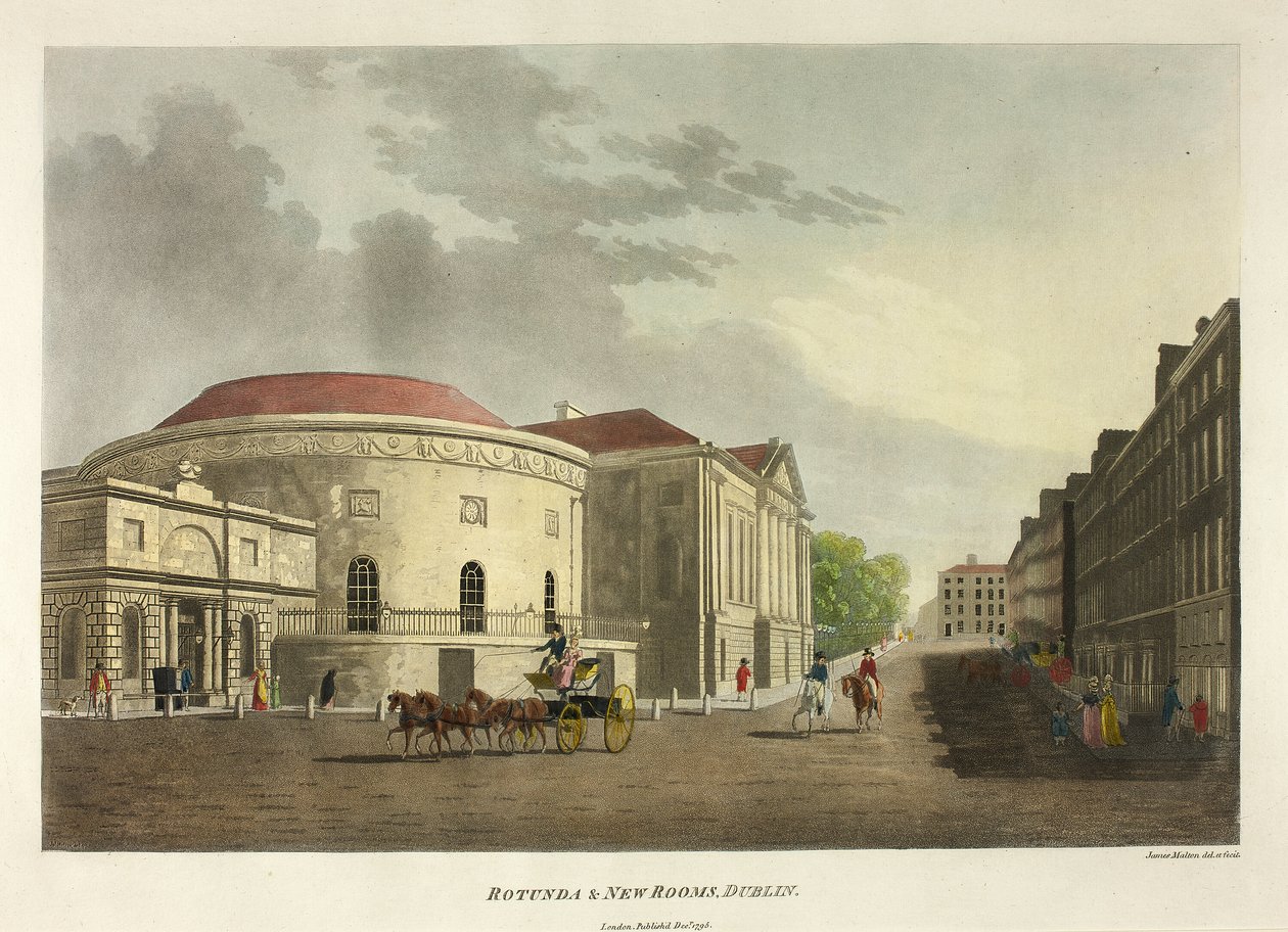 Rotunda and New Rooms - دبلن بواسطة جيمس مالتون