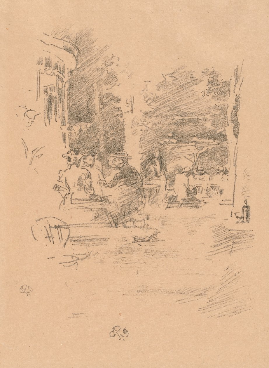 The Little Café au Bois بواسطة جيمس أبوت ماكنيل ويسلر