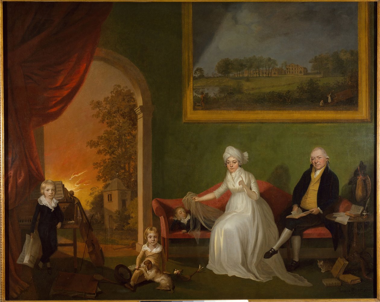 صورة روبرت مينورز وعائلته 1797. بواسطة جيمس ميلر