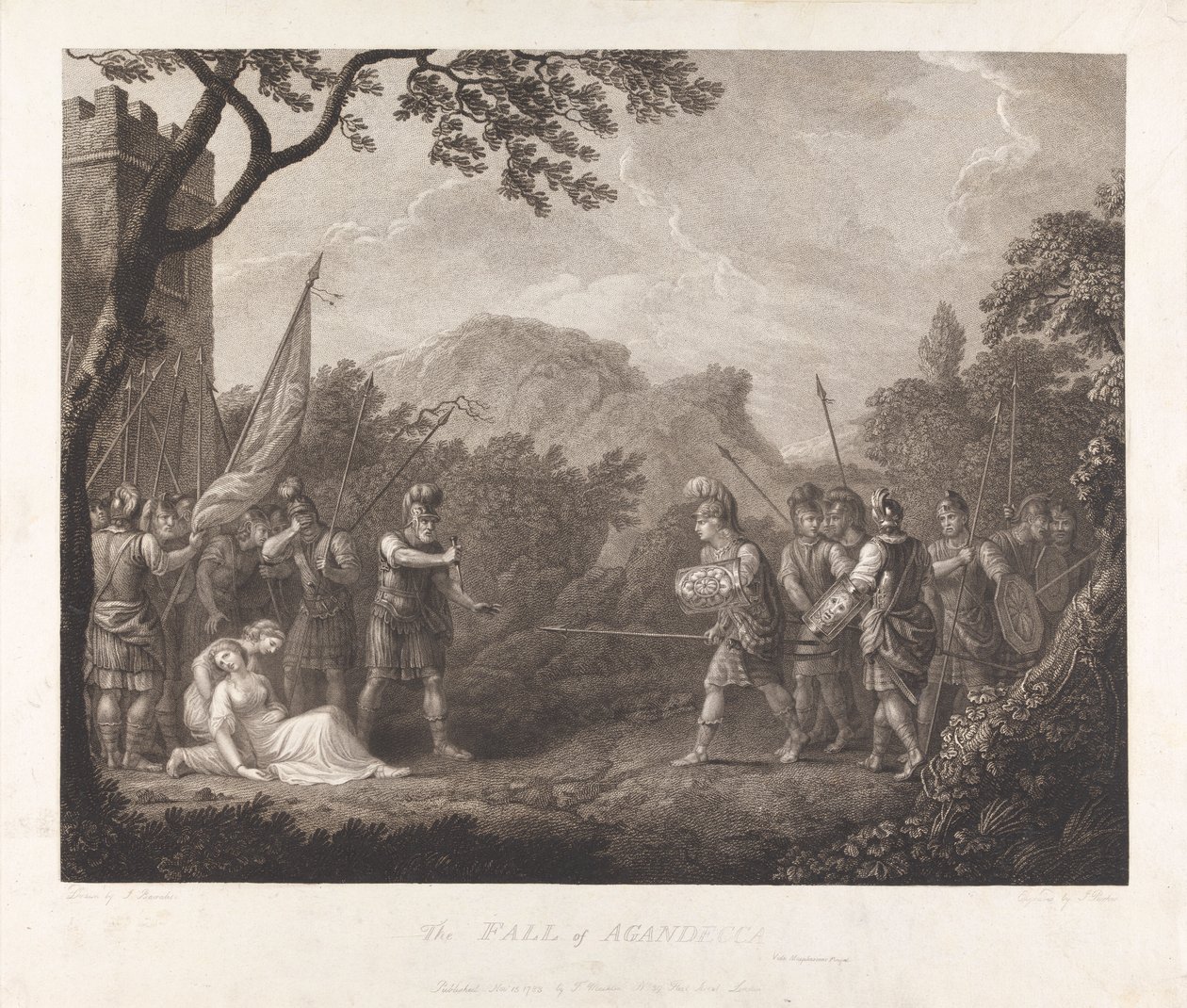 سقوط أغانيكا ، 1783 بواسطة جيمس باركر