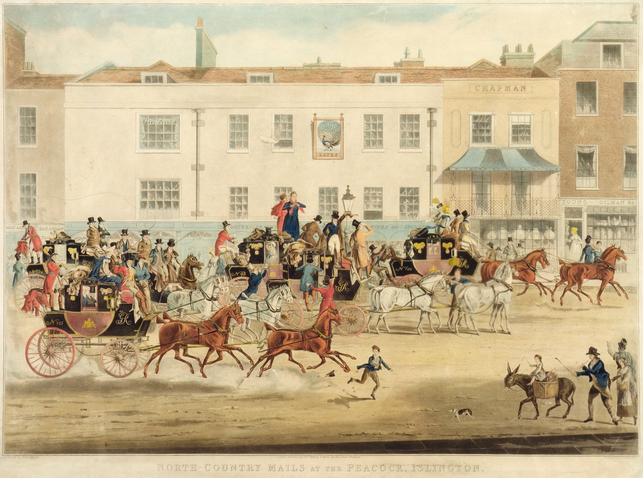 رسائل شمال البلاد في The Peakcock ، Islington ، 1838 بواسطة جيمس بولارد