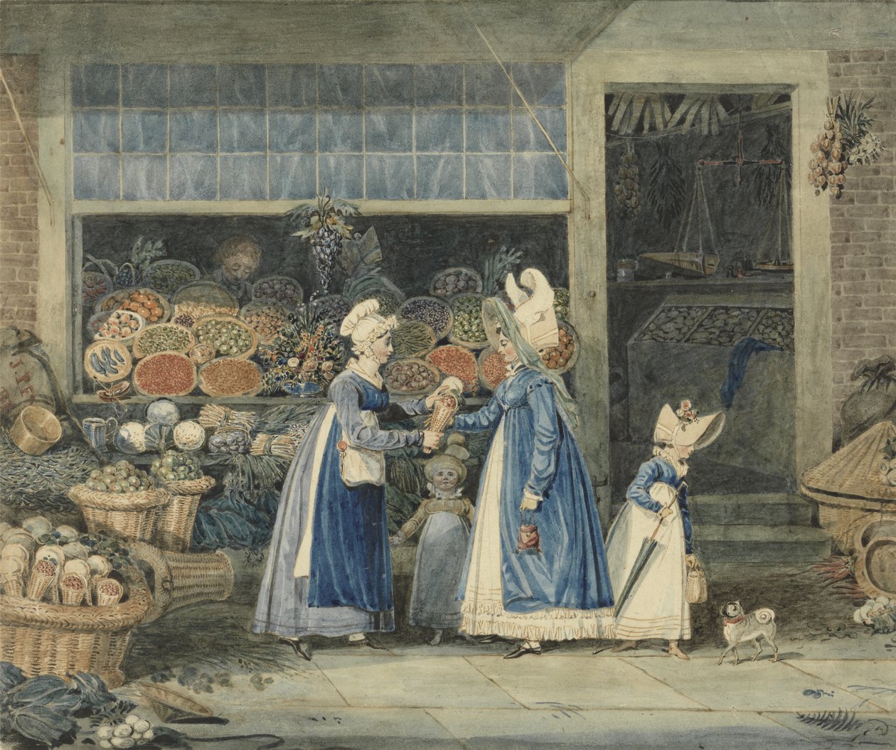 The Greengrocer (قلم ومرحاض على ورق) بواسطة جيمس بولارد