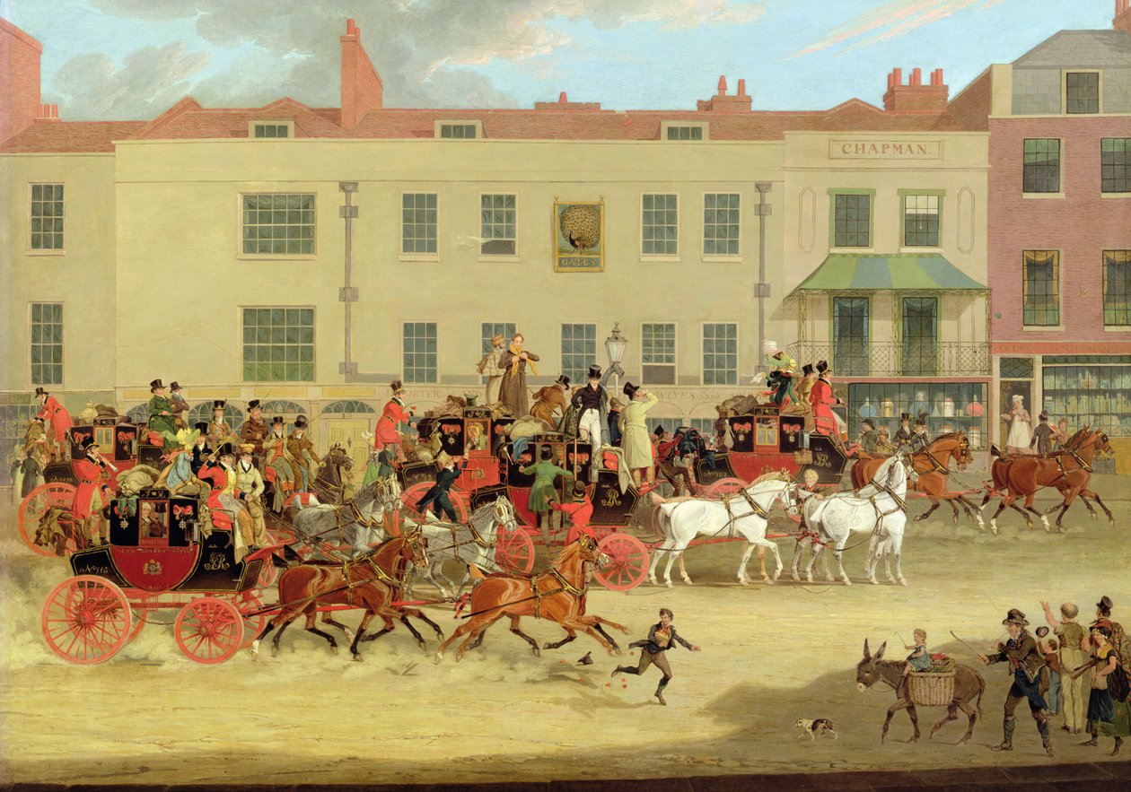 The North Country Mails at the Peacock، Islington بواسطة جيمس بولارد