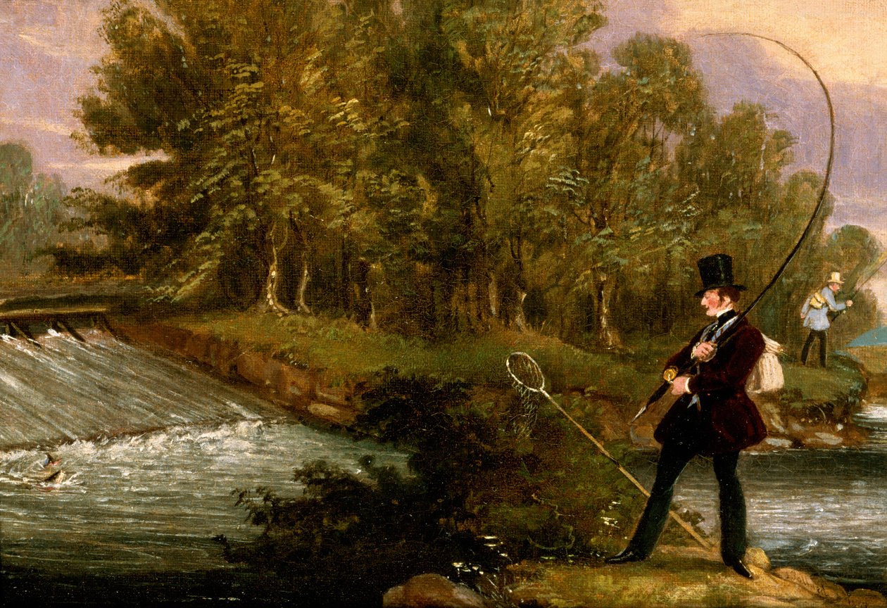Trout Fishing on the Lea بواسطة جيمس بولارد