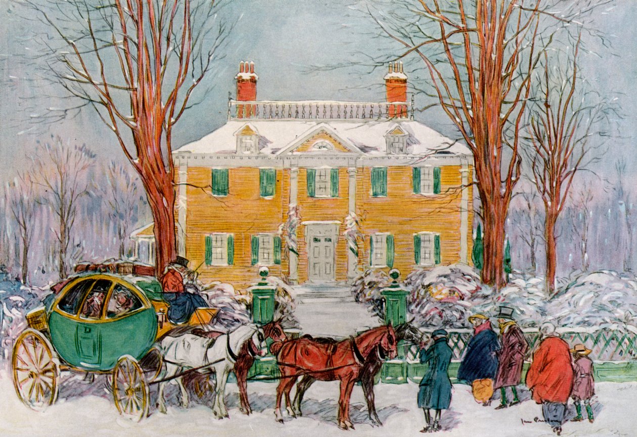 Longfellow House ، كامبريدج ، ماساتشوستس ، الولايات المتحدة الأمريكية ، القرن الثامن عشر 1921. بواسطة جيمس بريستون
