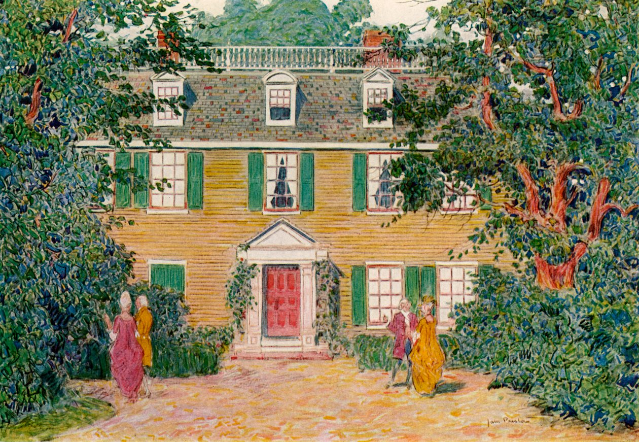 The Quincy House ، نيو إنجلاند ، الولايات المتحدة الأمريكية ، القرن الثامن عشر 1921. بواسطة جيمس بريستون