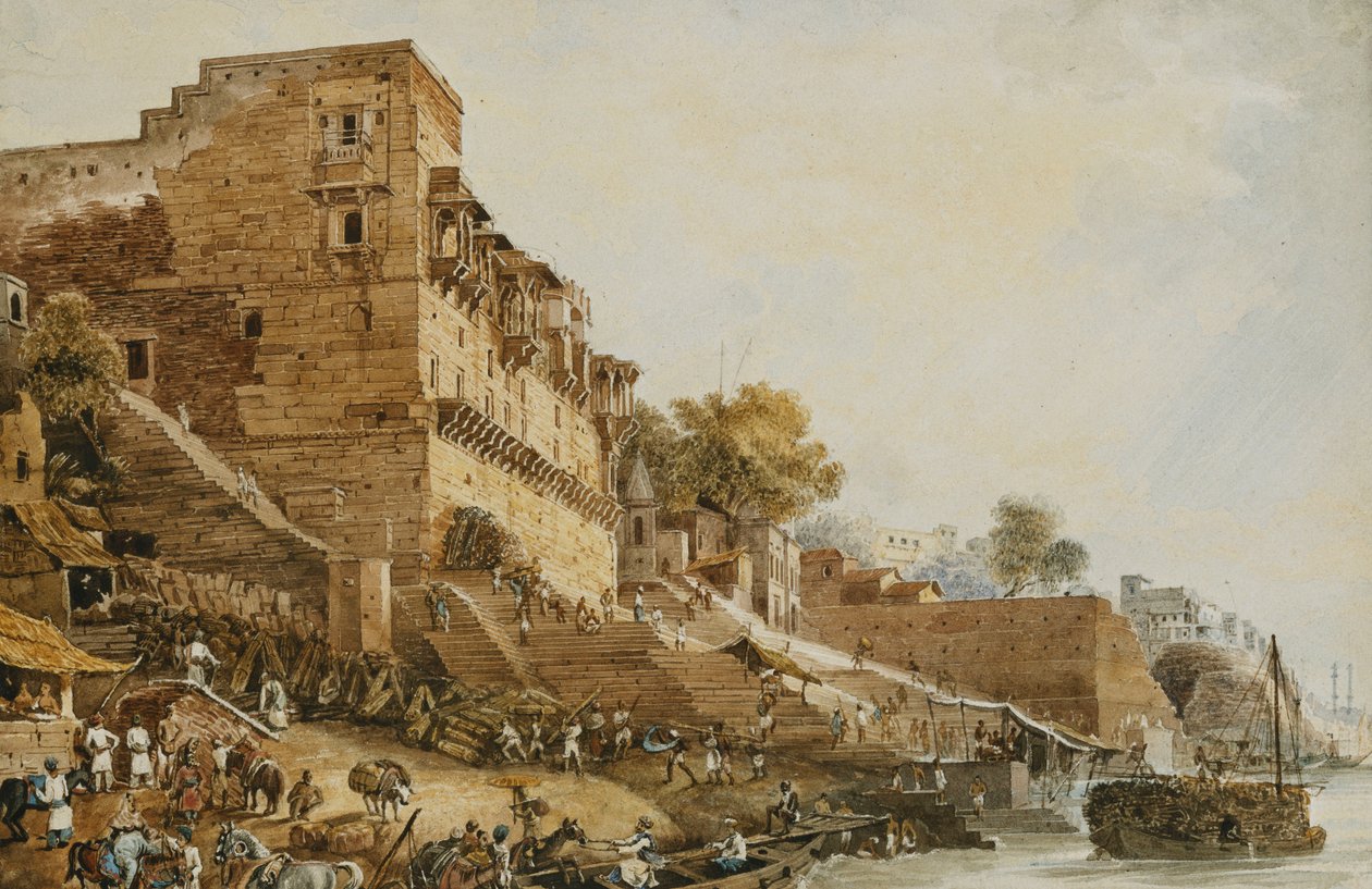 The Man Mundil or Hindoo Observatory، Benares 1829 بواسطة جيمس برينسيب