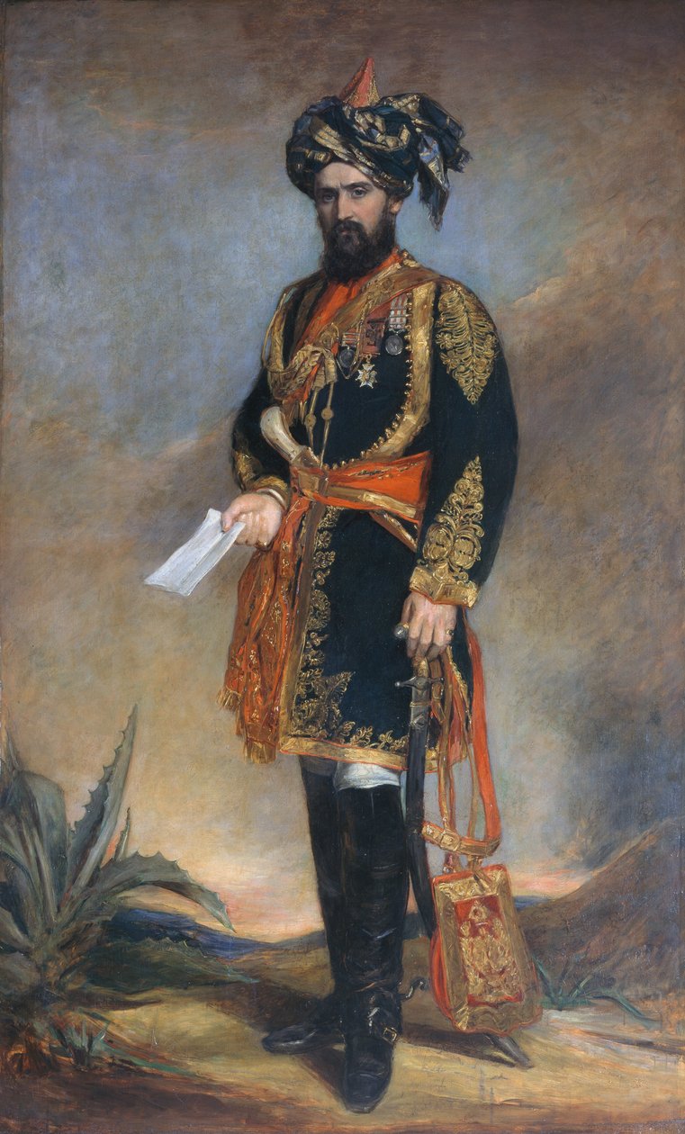 العقيد بروبين CB VC (1833-1924) ADC الفخري إلى نائب الملك في الهند وسلاح الفرسان الهندي ، c.1867 بواسطة جيمس راني سوينتون