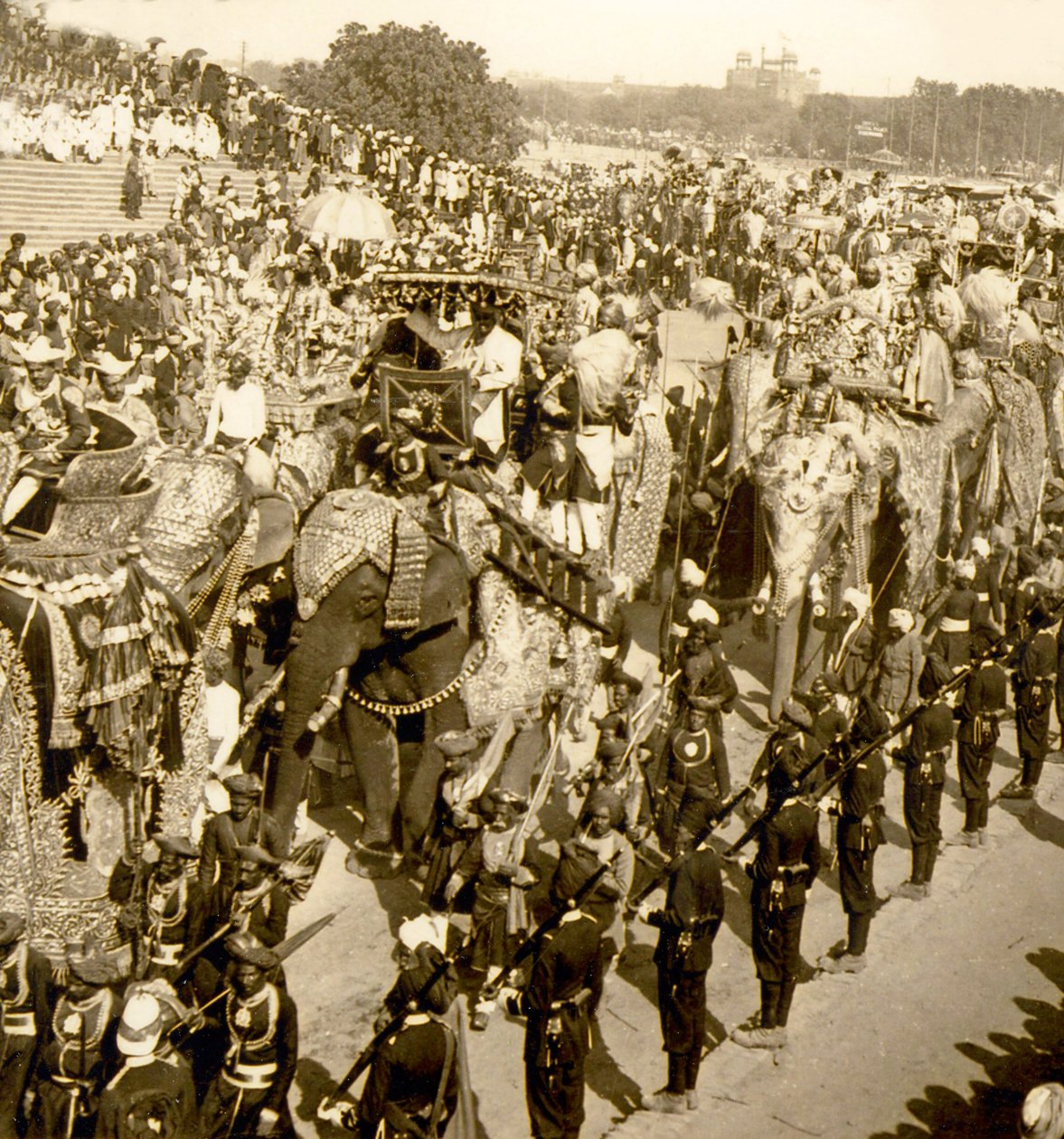 موكب دوربار العظيم ، دلهي ، الهند. 1903 (صورة) بواسطة جيمس ريكالتون