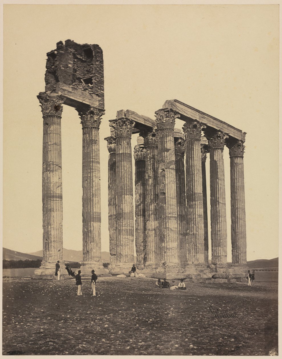 معبد جوبيتر أوليمبيوس ، ج. 1853. بواسطة جيمس روبرتسون