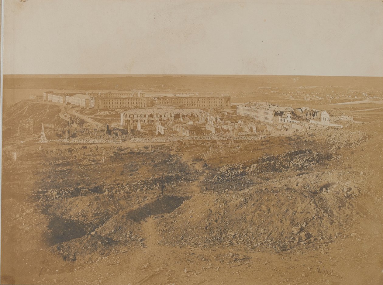 الثكنة الكبرى بعد الحصار ، 1855 بواسطة جيمس روبرتسون