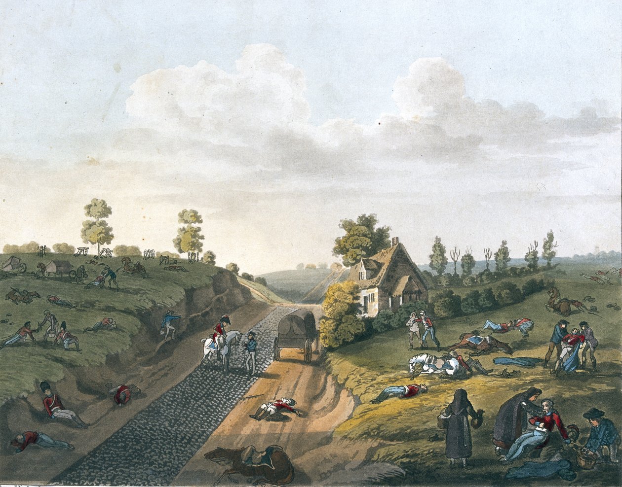 منظر لكوخ فاليت ، 1817 (ألوان مائية) بواسطة جيمس روس