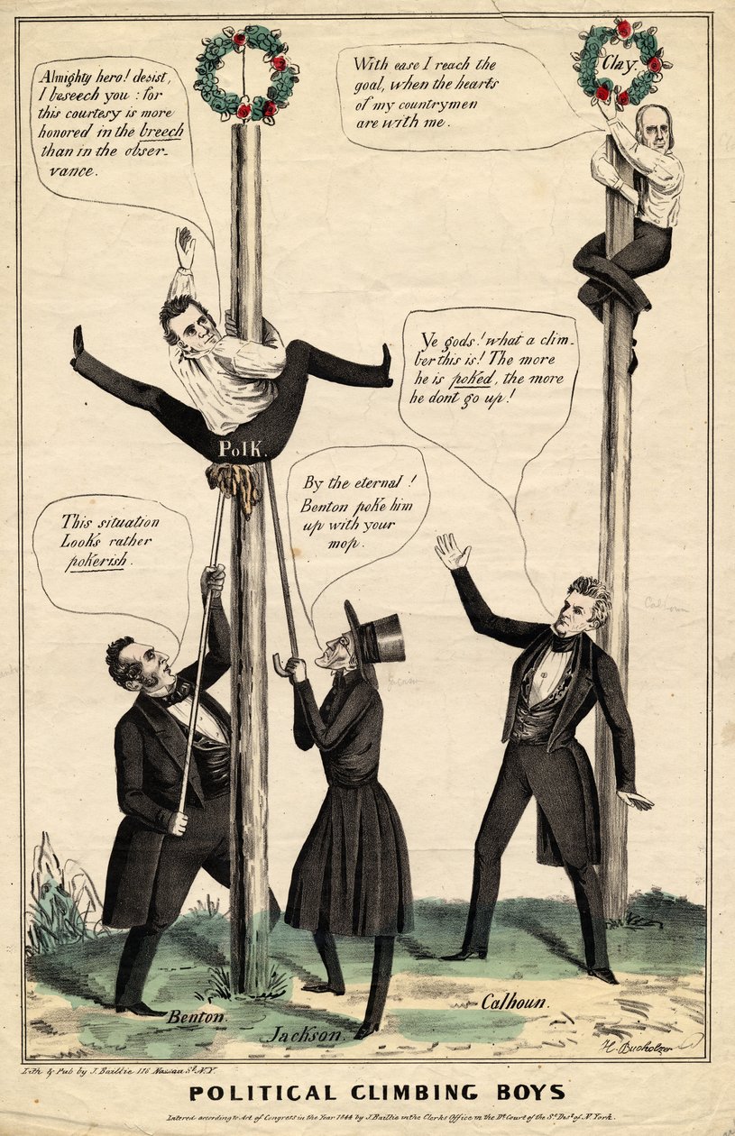 صبيان التسلق السياسي ، نشره J Baillie ، H Bucholzer ، نيويورك ، 1844 بواسطة جيمس بيلي