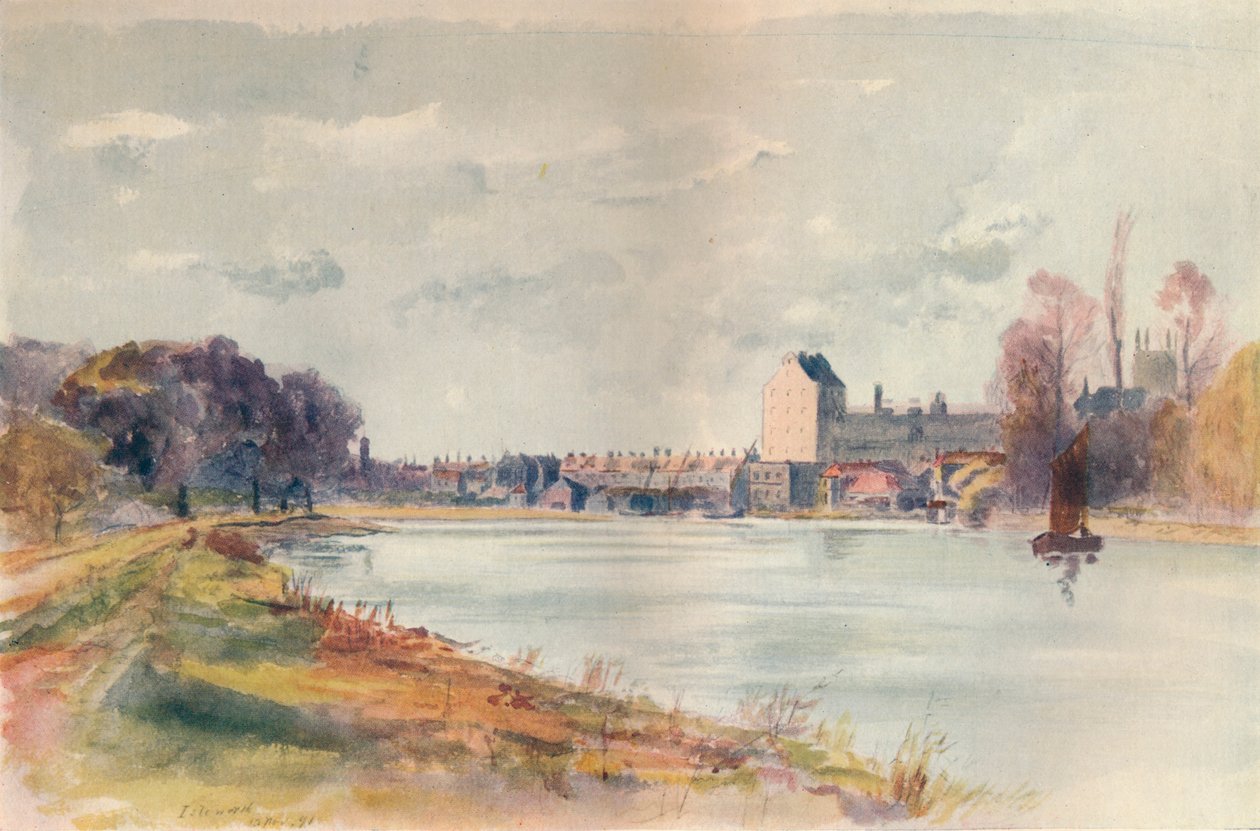 'Isleworth، from the Towpath، 1891، 1914 بواسطة جيمس إس أوجيلفي
