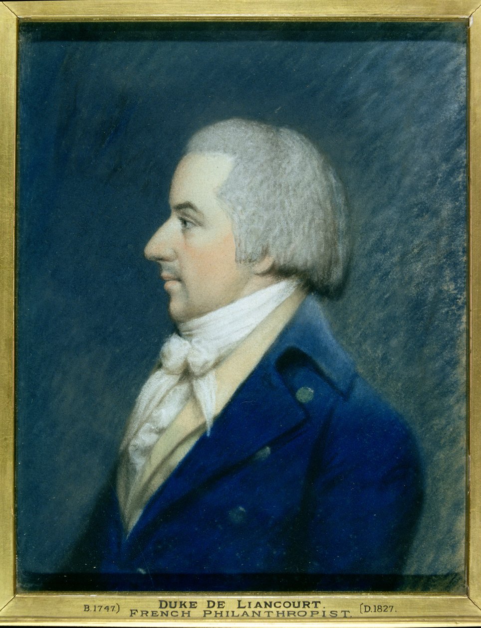 Portrait of Duc de Liancourt (1747-1827) (pastel on paper) بواسطة جيمس شارلز