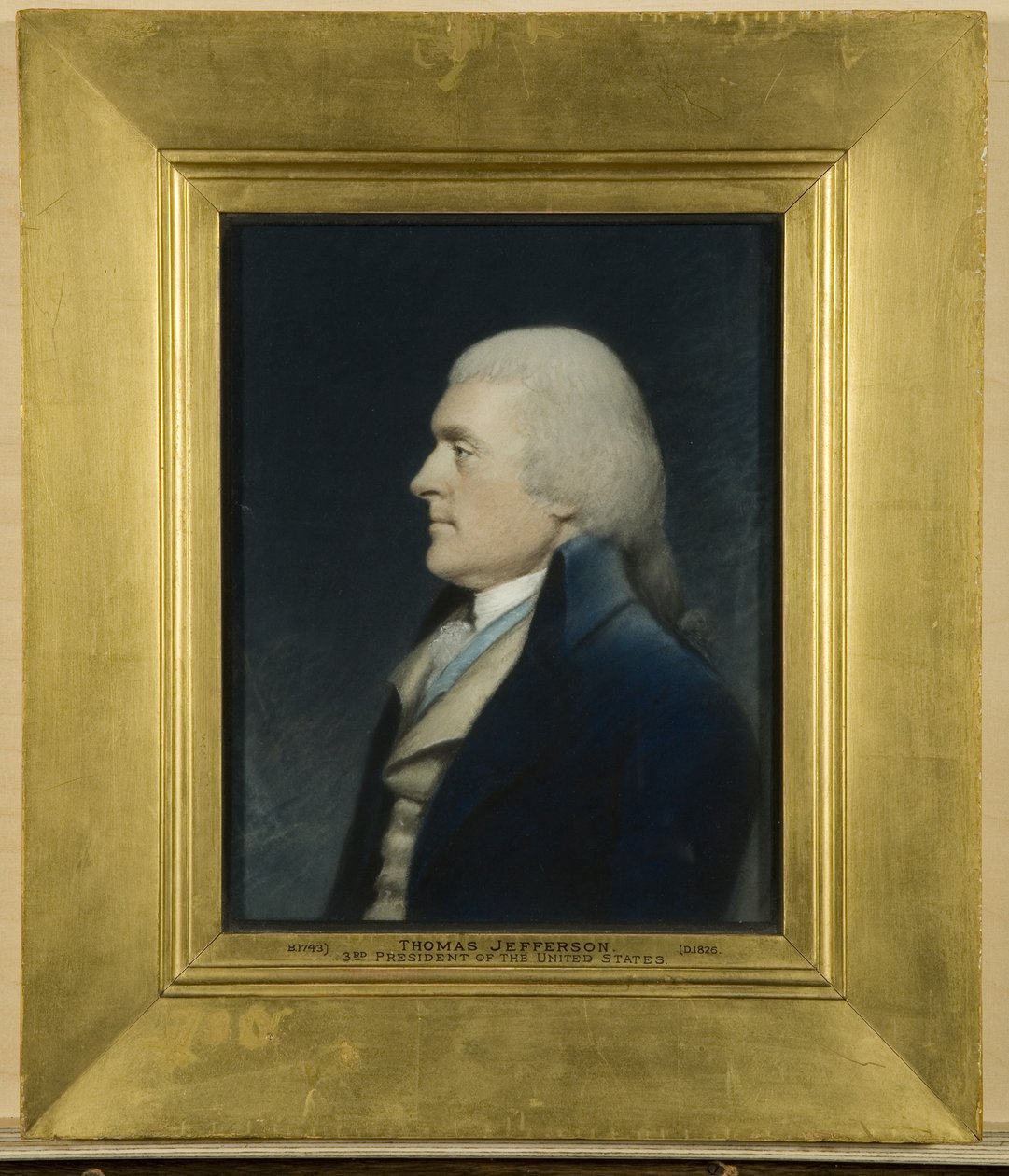 Thomas Jefferson, c.1797 (pastel on grey paper) بواسطة جيمس شارلز