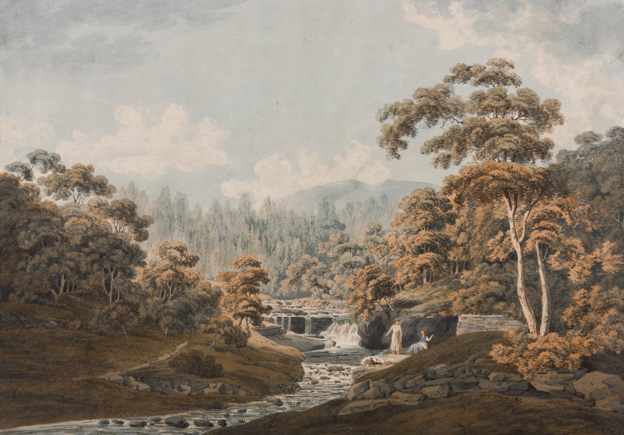 Peeblesshire: Habbies How و Peggys Pool و Carlops Hill (حبر ومرحاض على الورق) بواسطة جيمس ستيفنسون