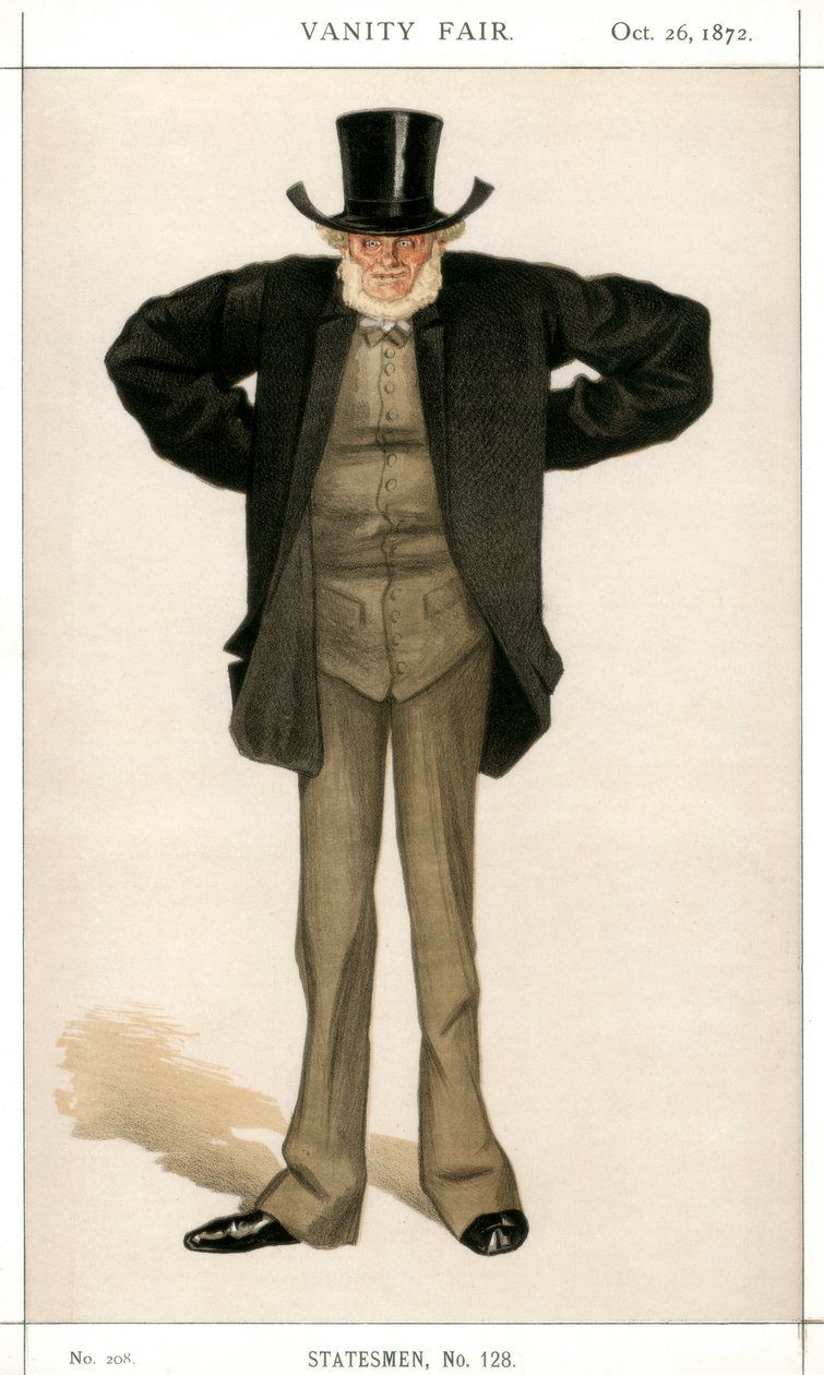 نيوكاسل على تاين ، جوزيف كوين ، سياسي بريطاني ، 1872. بواسطة جيمس جاك جوزيف تيسو