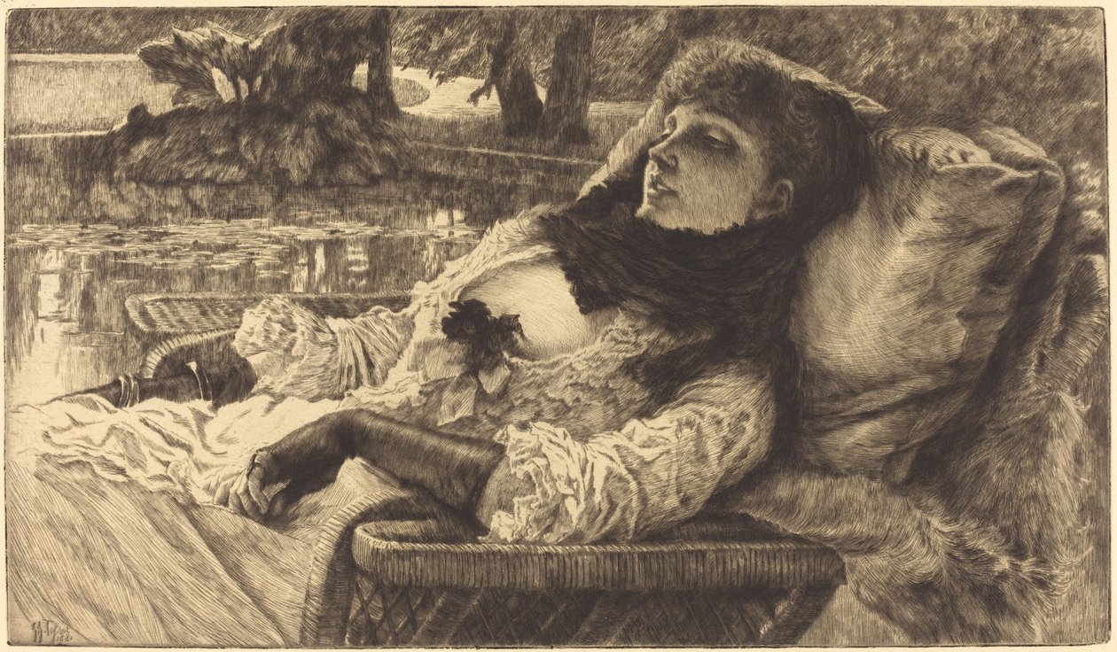سهرة صيفية Soiree d'ete ، 1882. بواسطة جيمس تيسو