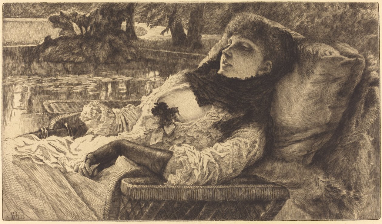 سهرة صيفية Soiree d'ete ، 1882. بواسطة جيمس تيسو