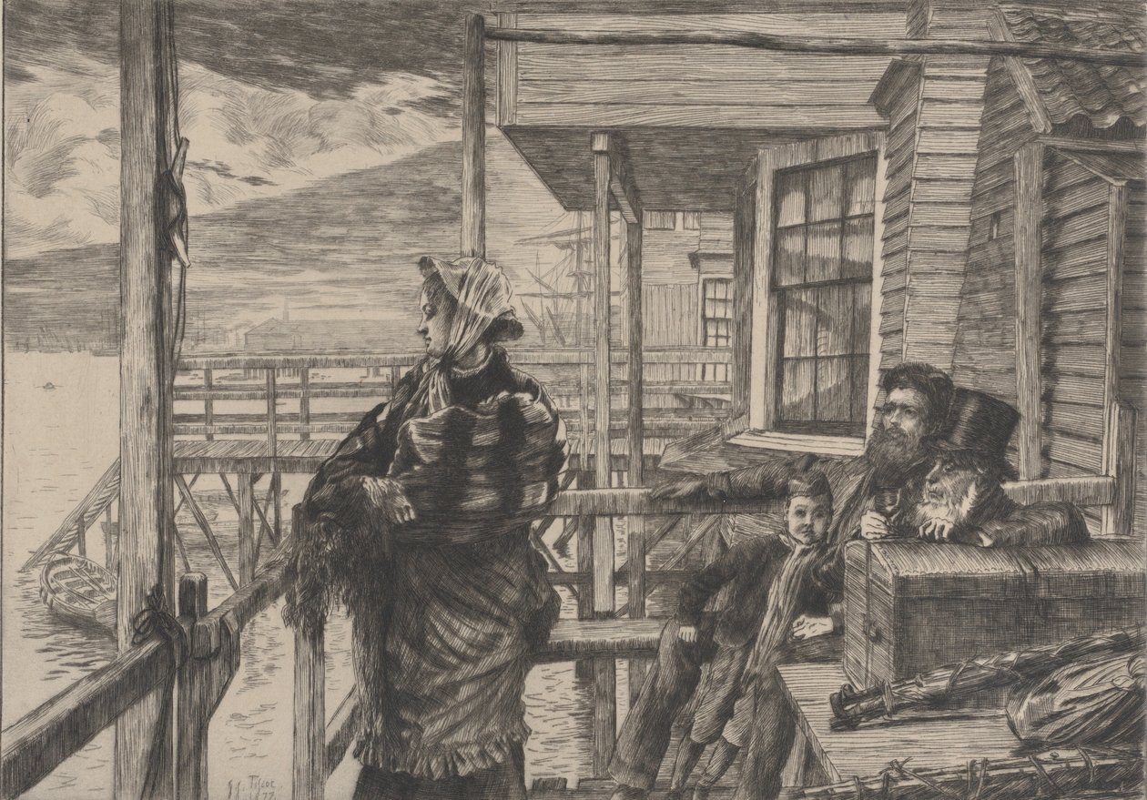 The Three Crows Inn ، Gravesend ، 1877. بواسطة جيمس تيسو