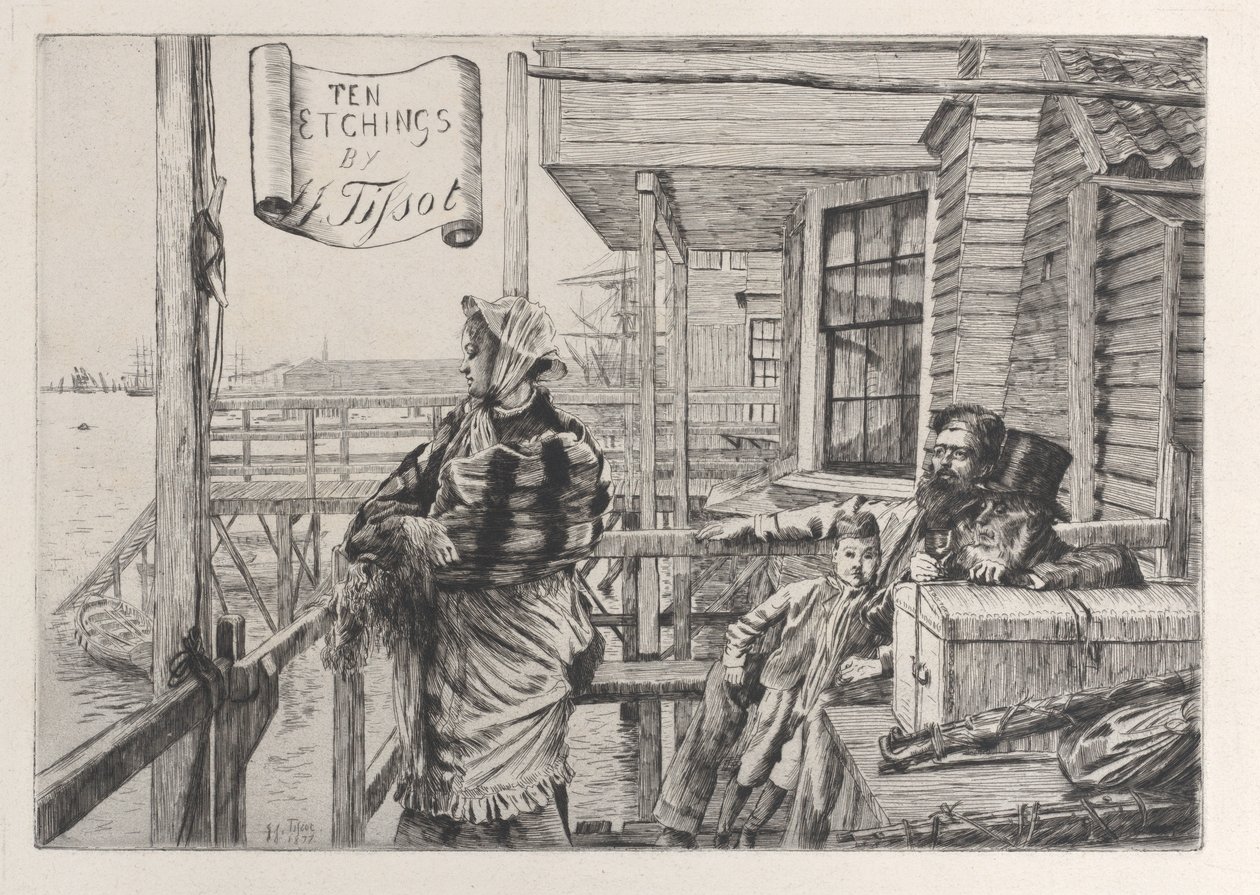 The Three Crows Inn ، Gravesend ، 1877. بواسطة جيمس تيسو