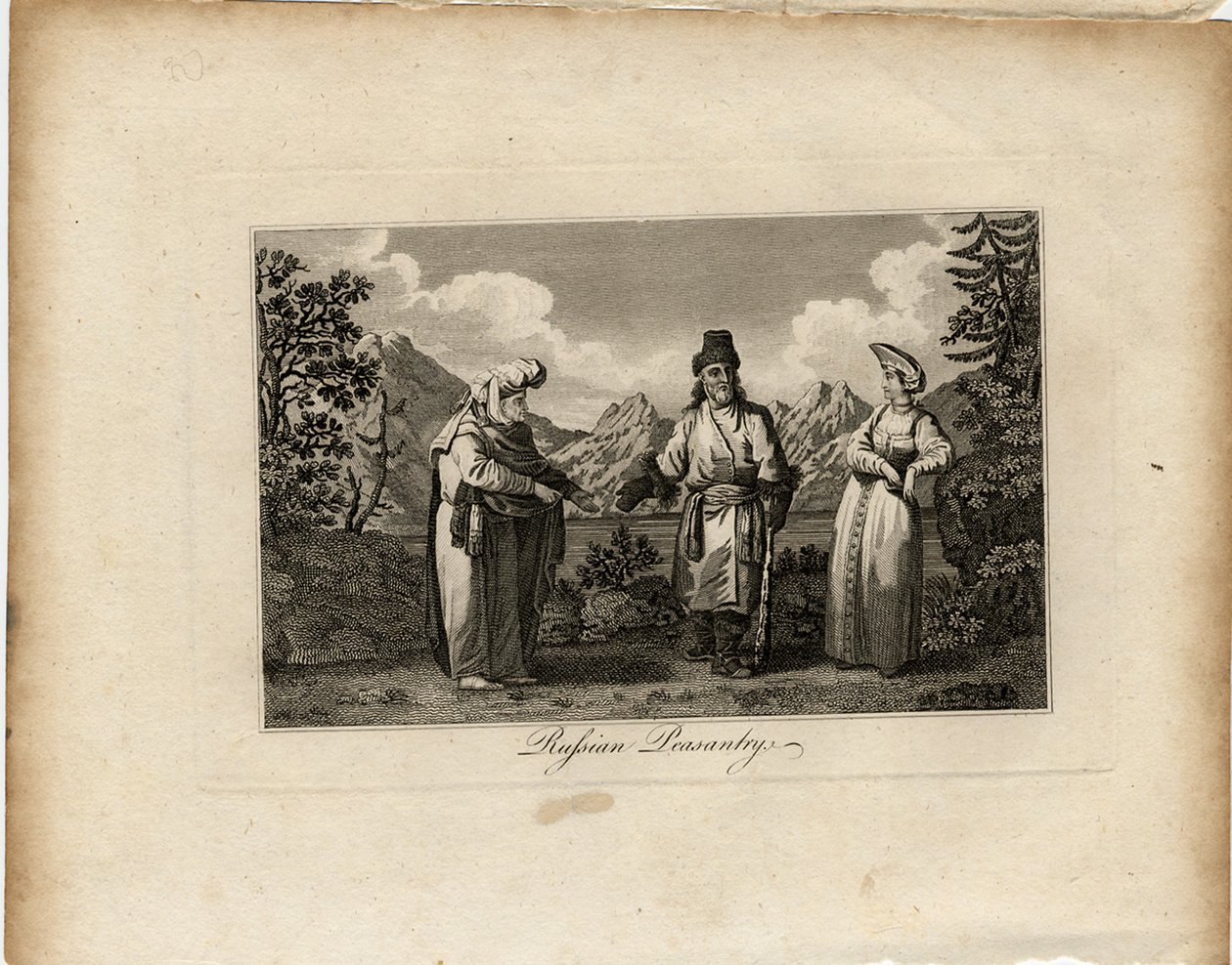 فساتين الفلاحين الروسية ، كاليفورنيا 1775 بواسطة جيمس توكي