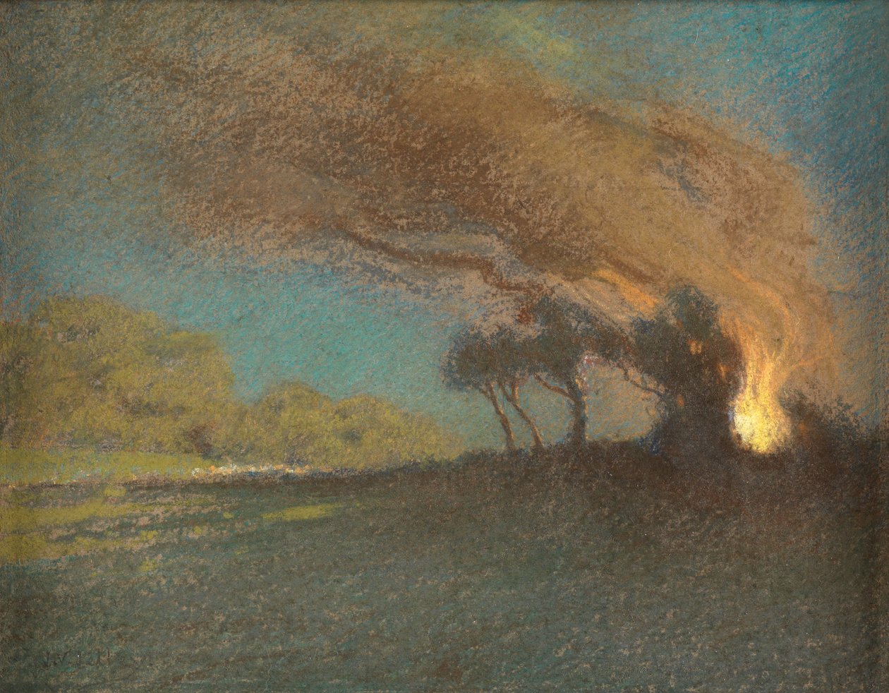 The Burning Bush (باستيل) بواسطة جيمس فالنتين جيلي