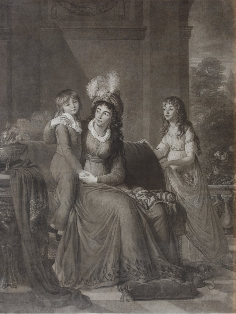 صورة لإيكاترينا سيرجيفنا سامويلوفا ، ني تروبيتسكايا 1763-1830 مع الأطفال ، 1797 بواسطة جيمس ووكر