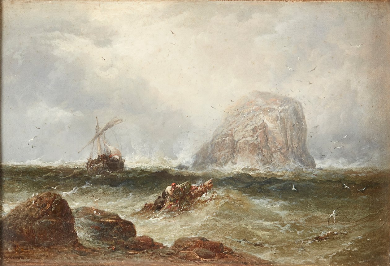 Off the Bass Rock (زيت على قماش) بواسطة جيمس ويب