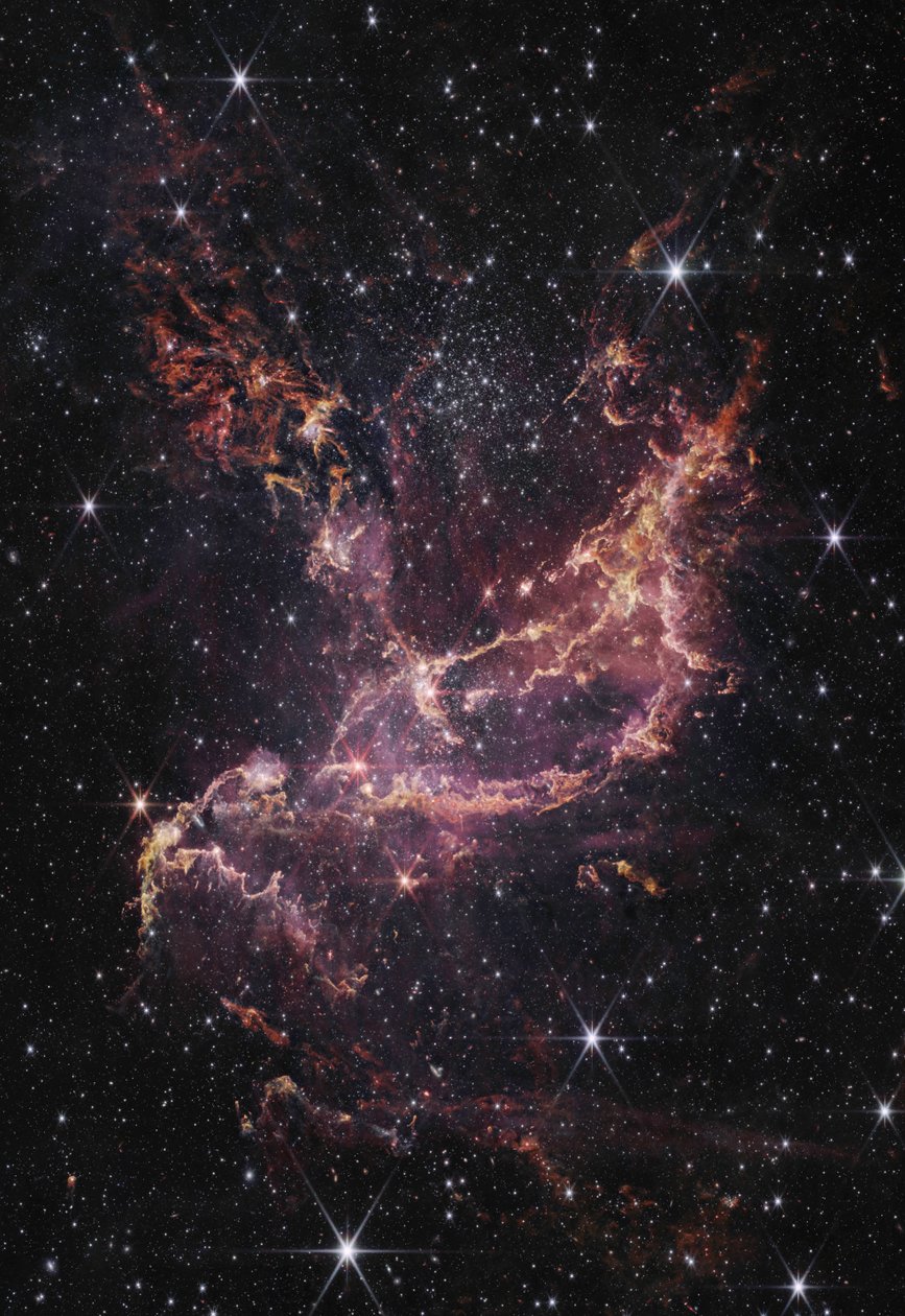 NGC 346 (صورة NIRCam) بواسطة تلسكوب جيمس ويب الفضائي (ناسا)