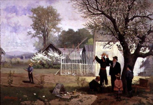 صنع الفزاعة حوالي 1880 (زيت على قماش) بواسطة جيمس ويلز شامبني